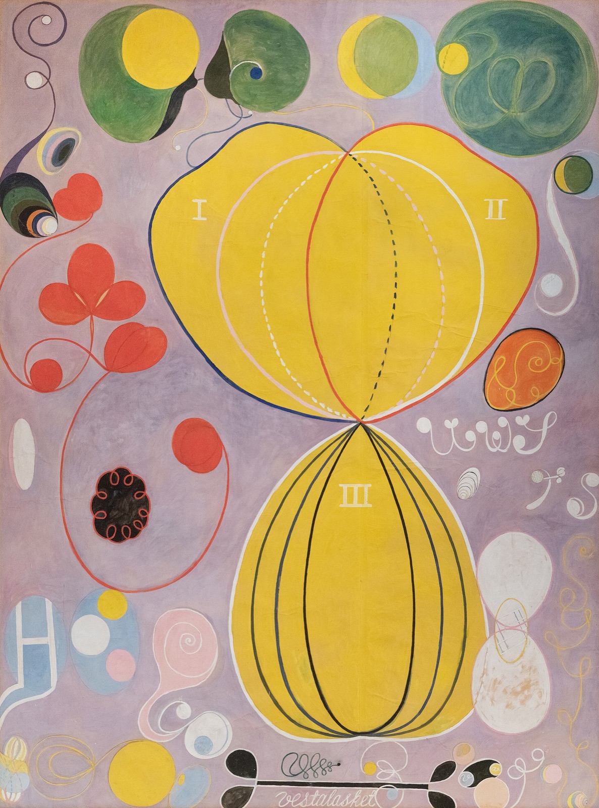 Hilma af Klint, The Ten Largest, No. 7, Adulthood, 1907