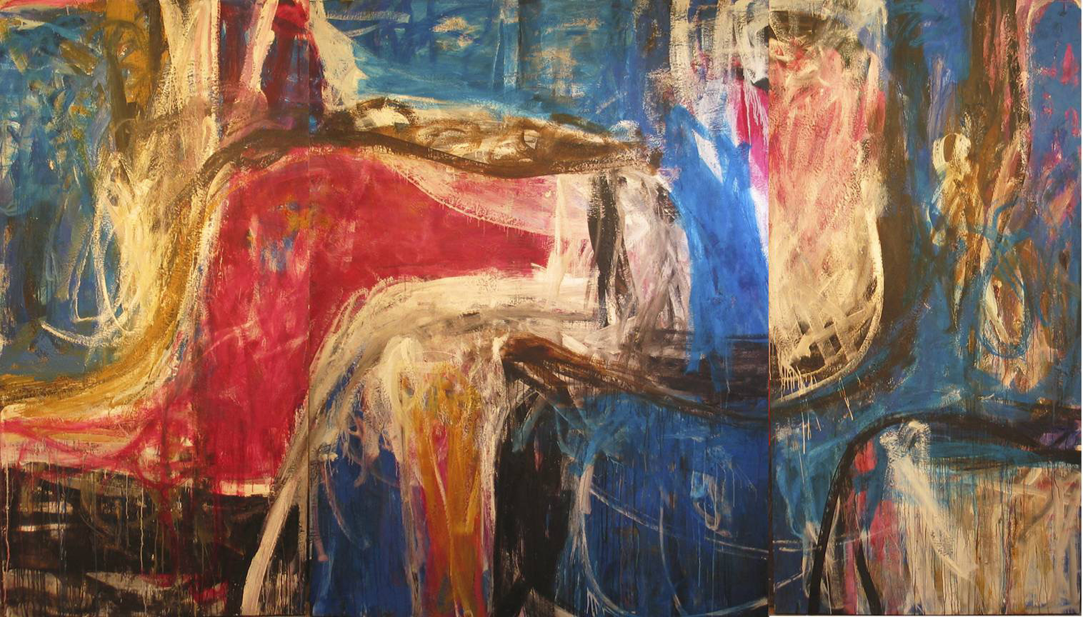 Fritz Bultman, Blue Triptych, 1961