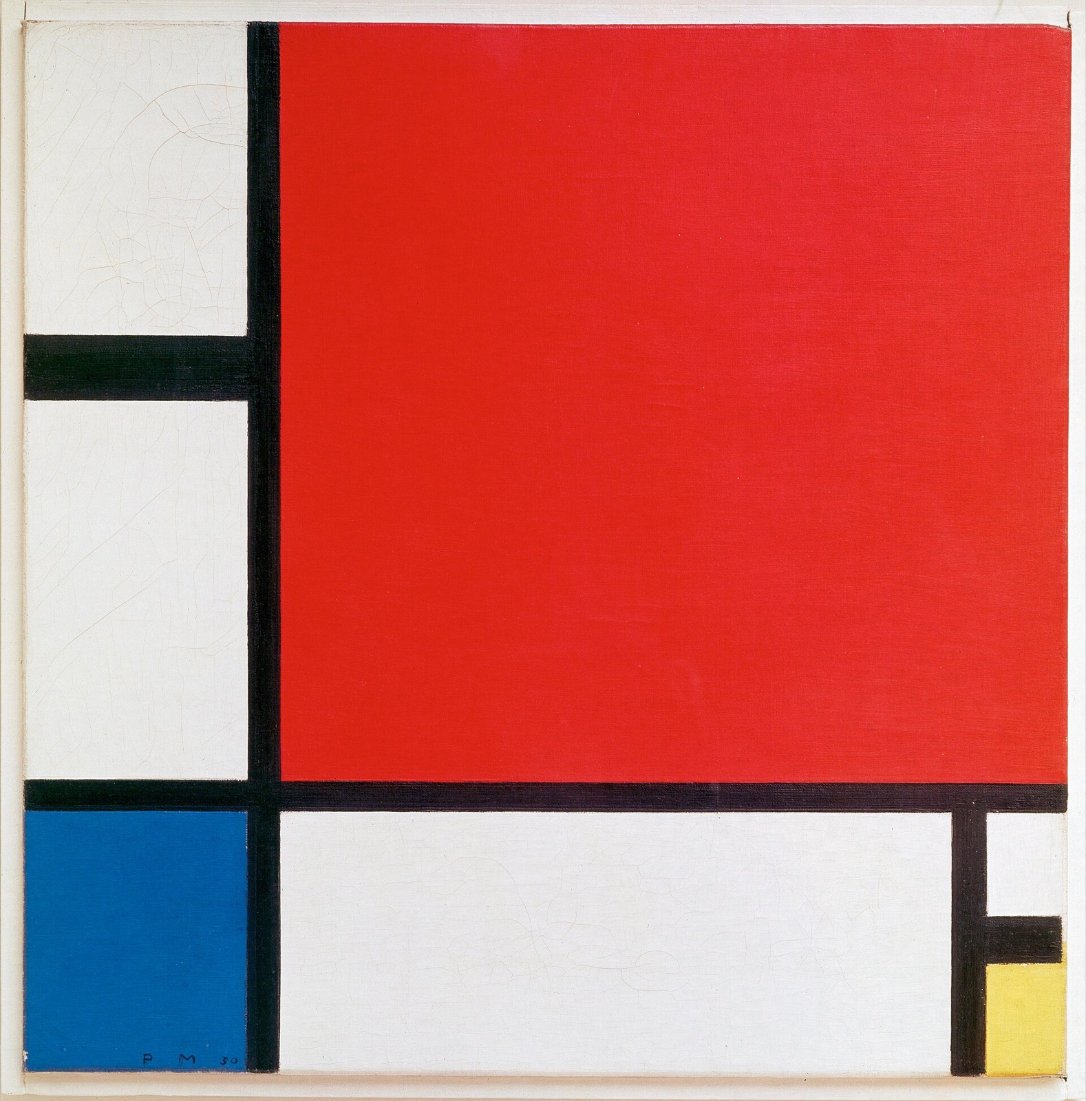 Piet Mondrian, Composition with Red, Blue and Yellow, 1930
